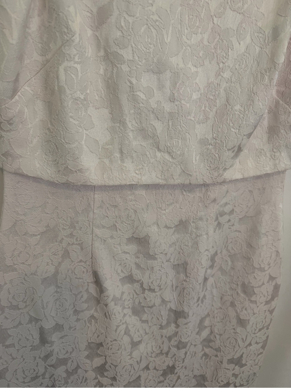 American Living White Floral Sleeveless Knee Length Dress - Picture 5 of 5